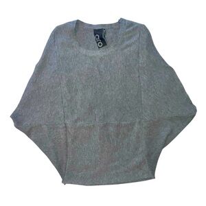 Aro Grey Sleeveless Knit Oversized Acrylic Sweater Size Medium